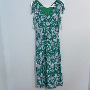 Japna Teal and Blue Floral Maxi Dress